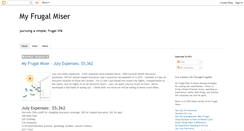 Desktop Screenshot of myfrugalmiser.com